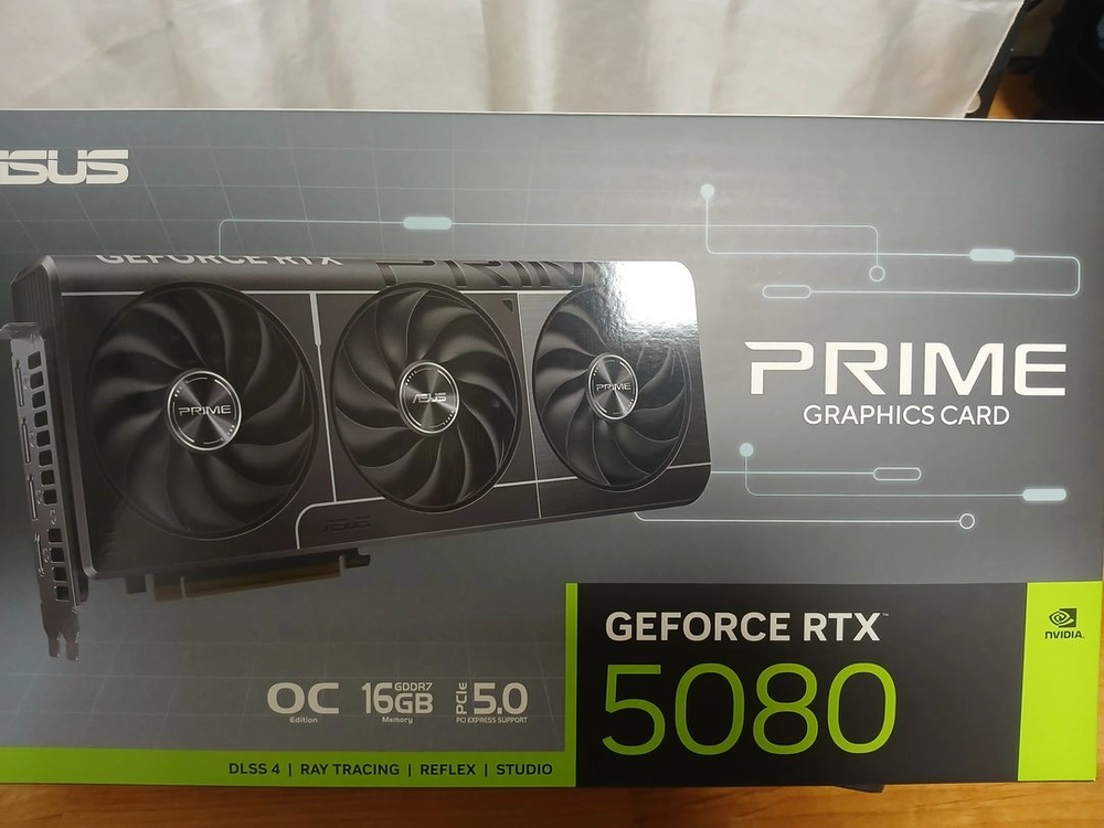 ASUS PRIME 지포스 RTX 5080 OC D7 16GB 그래픽카드 대원CTS (2일간만 사용품) 이미지