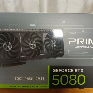 ASUS PRIME 지포스 RTX 5080 OC D7 16GB 그래픽카드 대원CTS (2일간만 사용품) 이미지