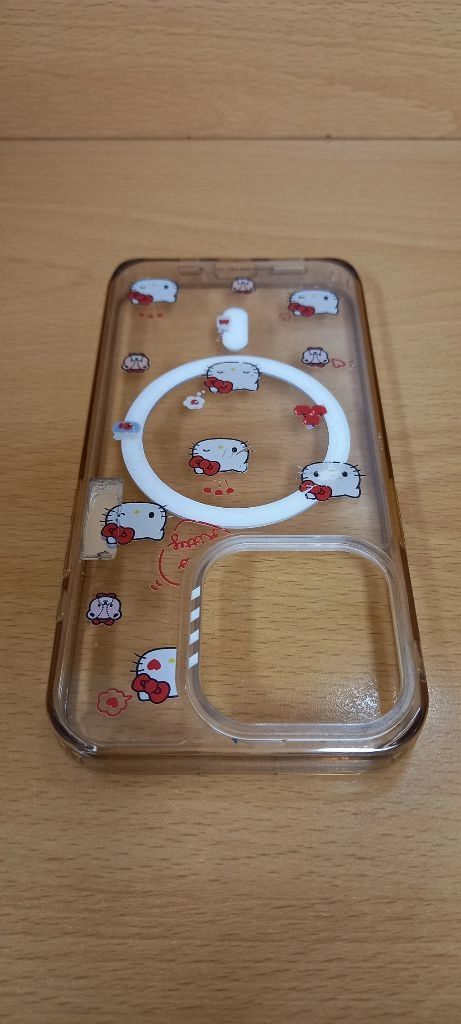 아이폰 15 프로 케이스, 헬로키티 맥세이프 투명 케이스 이미지