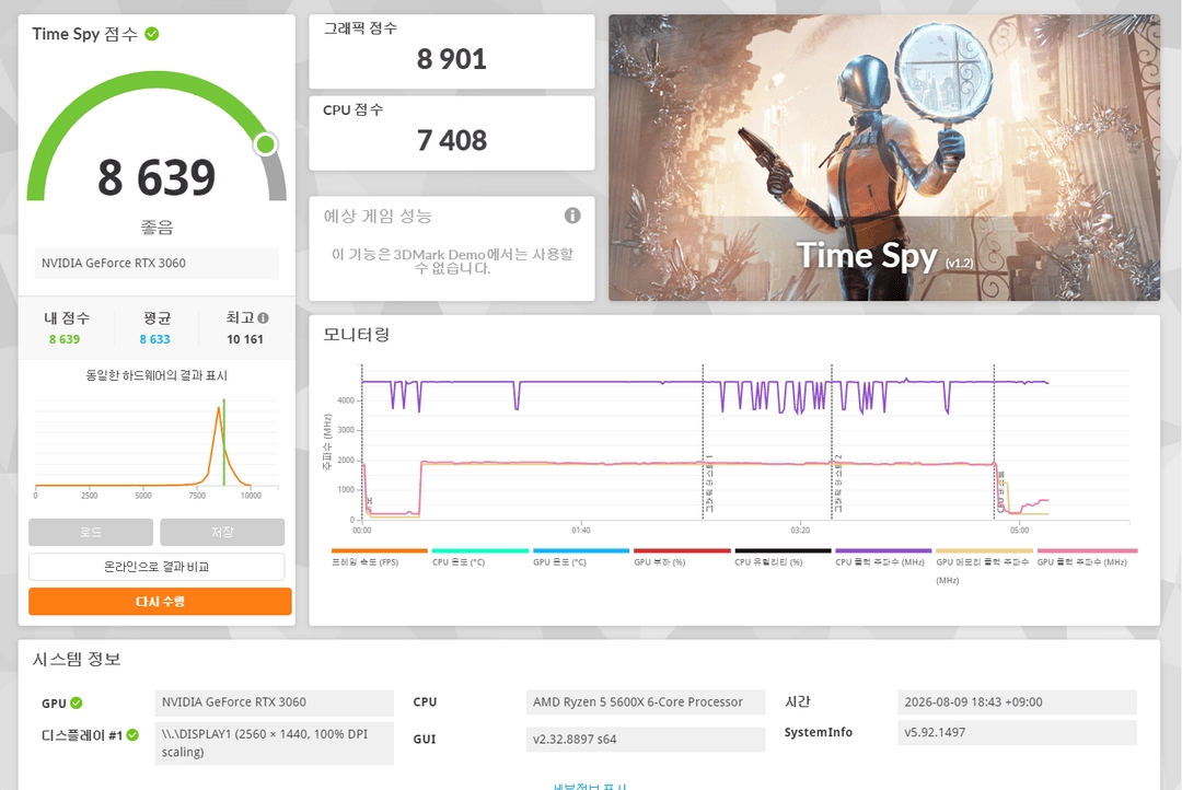게이밍 작업용 화이트 PC 본체 판매 이미지