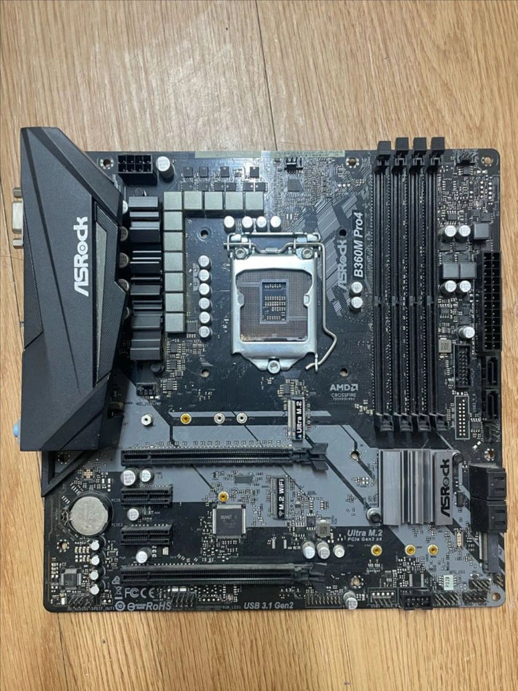 i7 9700 보드세트 B360M 메인보드, 공랭 쿨러타워 풀세트로 판매합니다. 이미지