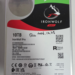 씨게이트 Seagate IRONWOLF PRO 10TB HDD 이미지