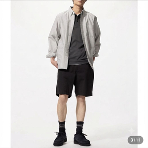 유니클로 블랙 치노 쇼츠팬츠 (L) 이미지