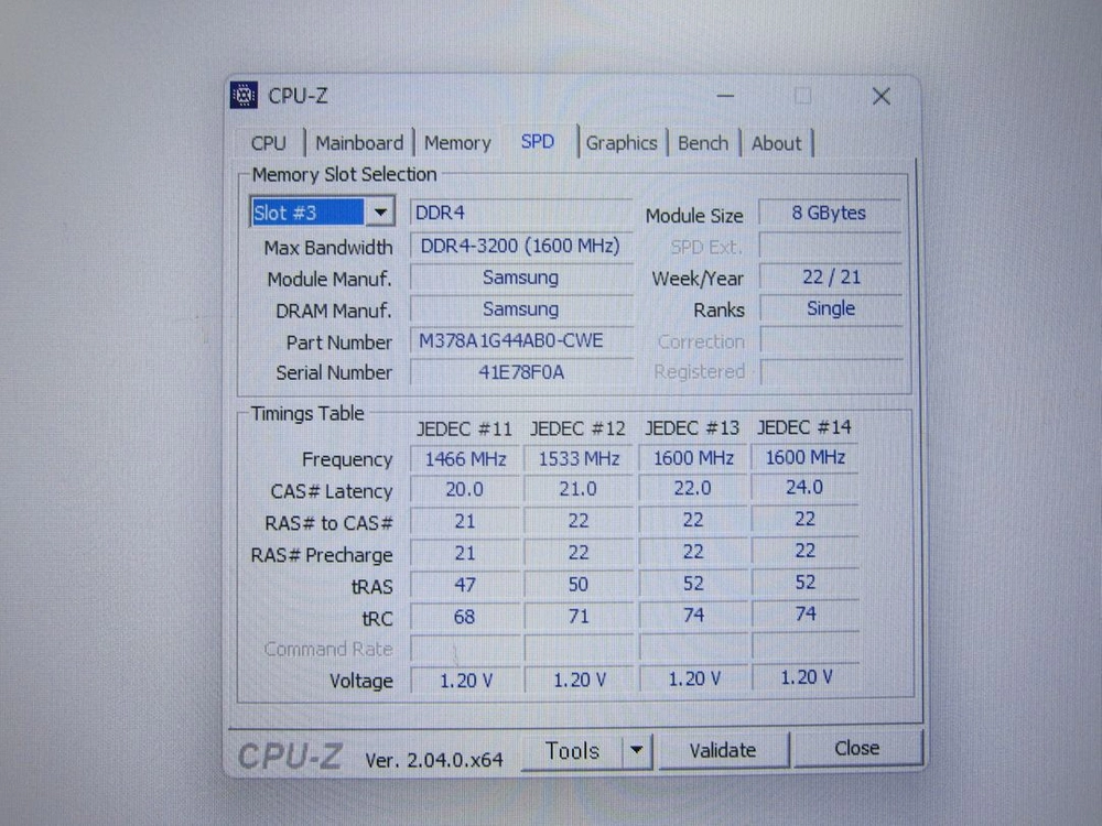 삼성전자 DDR4-3200 8G (PC4-25600) 이미지