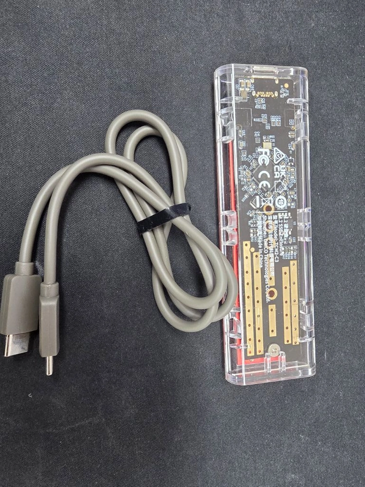 ORICO 오리코 투명 M.2 NVMe SSD 외장 케이스 (TCM2-C3) 방열판 포함 이미지