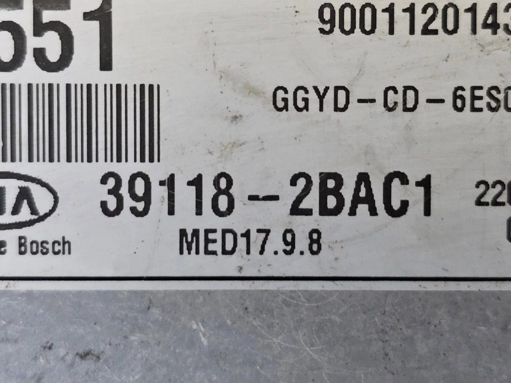 (중고) 기아 K3 중고 ECU (초기화완료제품) 39118-2BAC1 / 391182BAC1 / 39118-2B 이미지