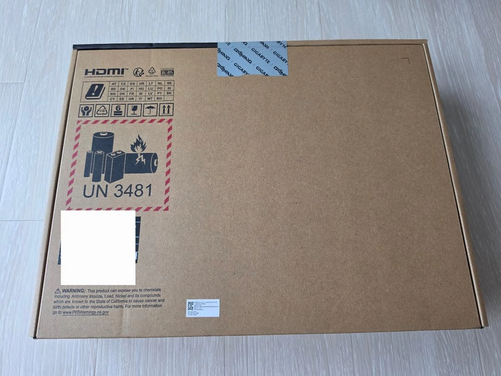기가바이트 A16 RTX5070 고사양 게이밍 노트북 미개봉 새상품 이미지