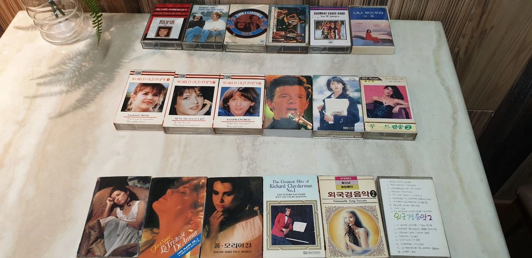 추억의 카세트 테이프 44개 일괄판매 이미지