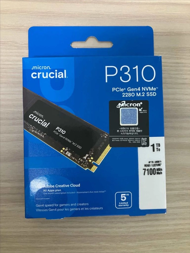 마이크론 Crucial P310 PCIe Gen4 NVMe M.2 SSD 1TB 이미지