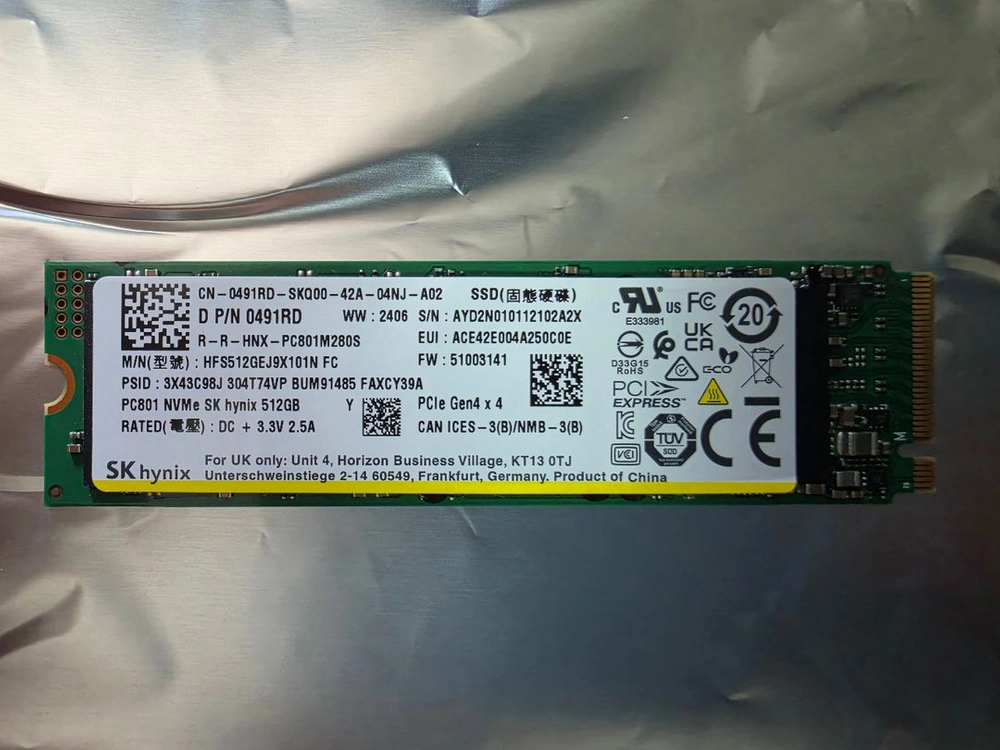 SK하이닉스 PC801 NVMe SSD 512GB 이미지
