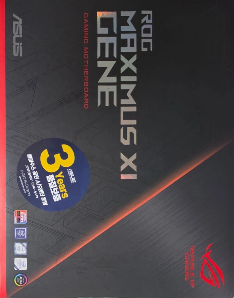 9900kf + z390 asus rog maximus xi gene 이미지