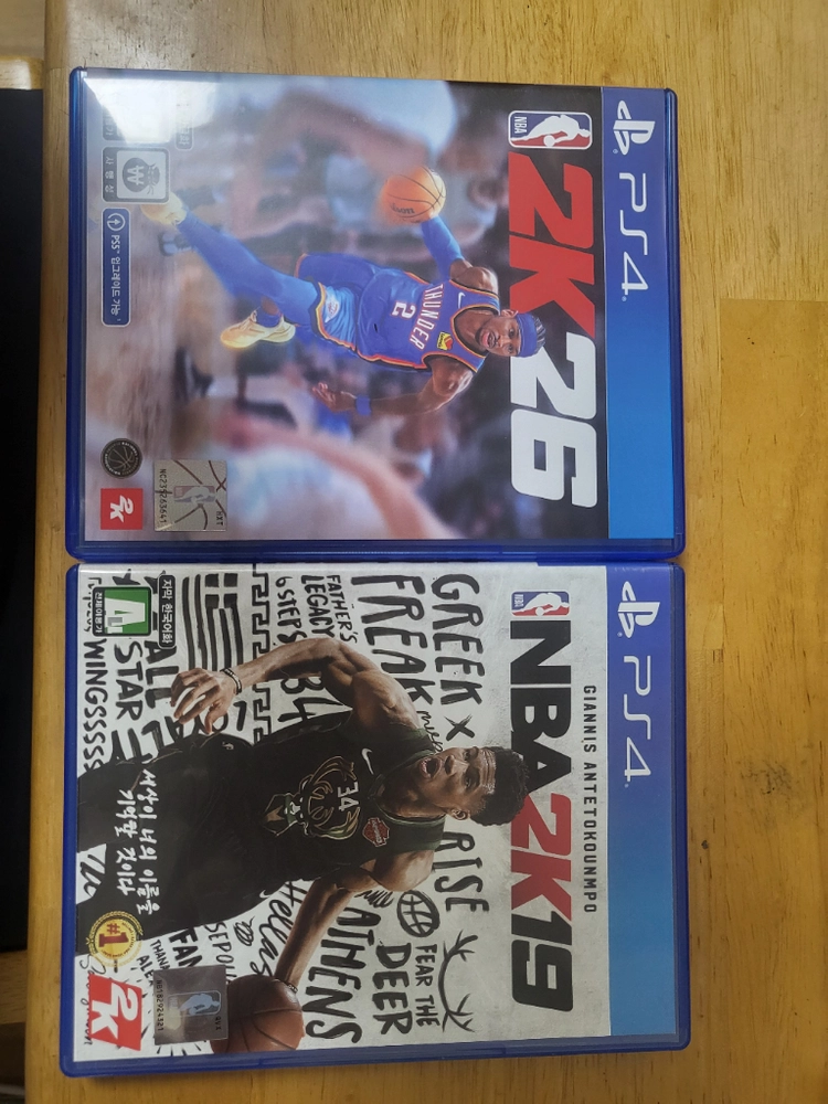 농구 게임 PS4 NBA2K26초회판,NBA2K19 2개타이틀 (ss등급)일괄판매 - 안심되는 중고거래