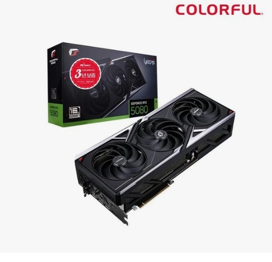 COLORFUL 지포스 RTX 5080 Vulcan OC D7 16GB 미개봉 새제품 컬러풀 5080 불칸 이미지