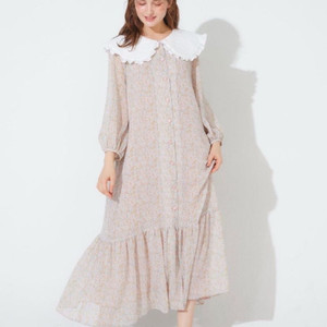 카티아조 와이드카라 쉬폰 롱원피스 이미지