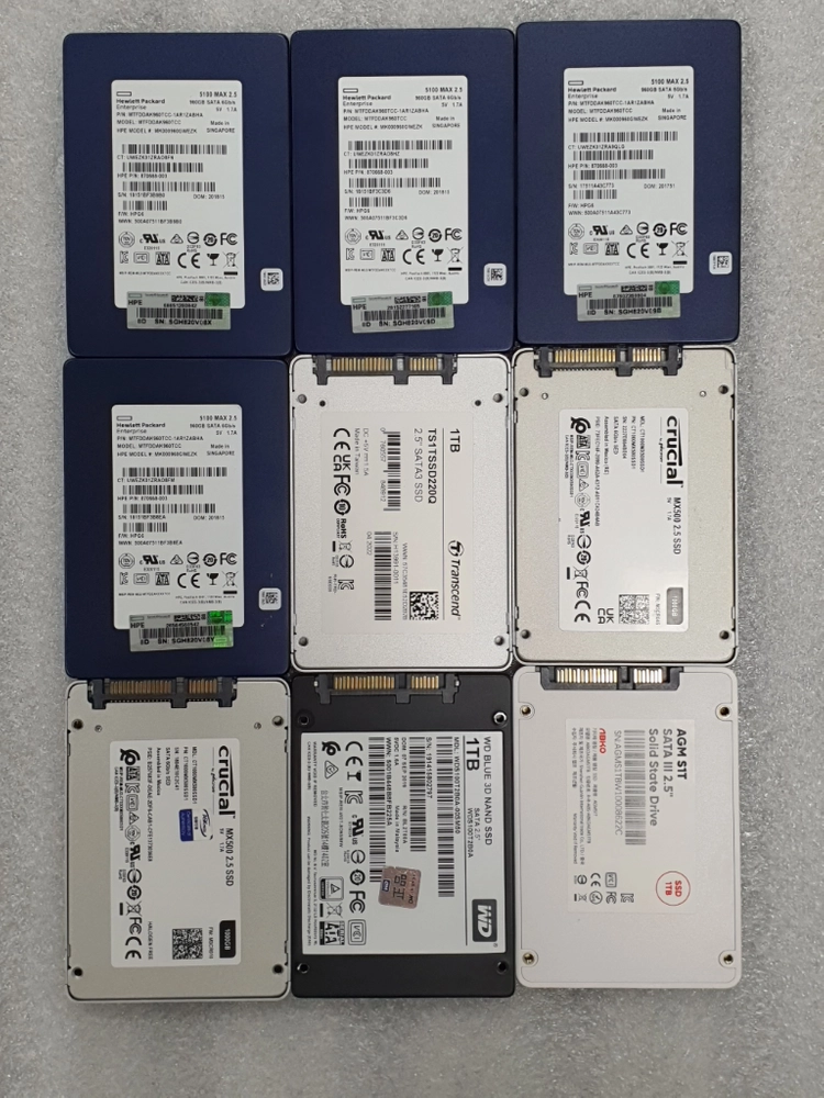 컴퓨터 저장장치 2.5인치 SSD 1TB 9종류 - 안심되는 중고거래