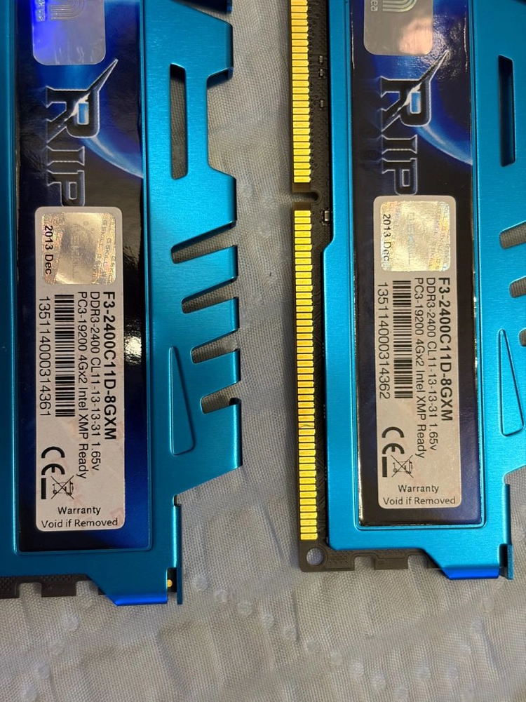 ddr3 지스킬xmp 4g 두장 일괄 이미지