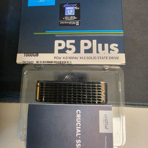 크루셜 p5 plus 1tb ssd 풀박 (방열판 포함) 이미지