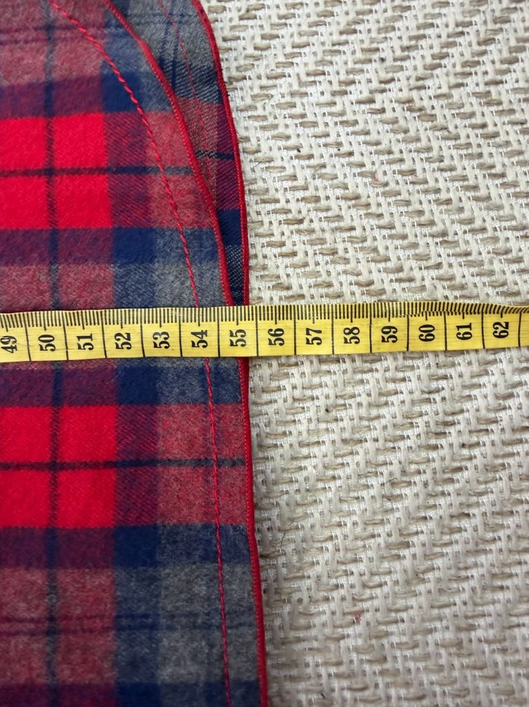 정품) 럭키슈에뜨 체크무늬 프릴 블라우스 36 이미지