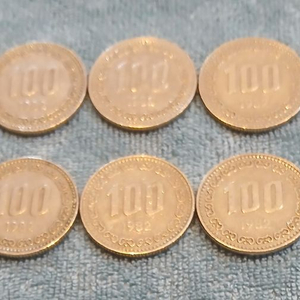 1982년 100원 동전 10개일괄 이미지