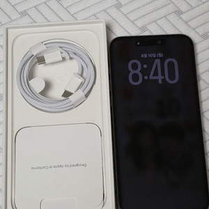 아이폰 15 프로맥스 회이트 512gb 자급제 판매합니다 이미지
