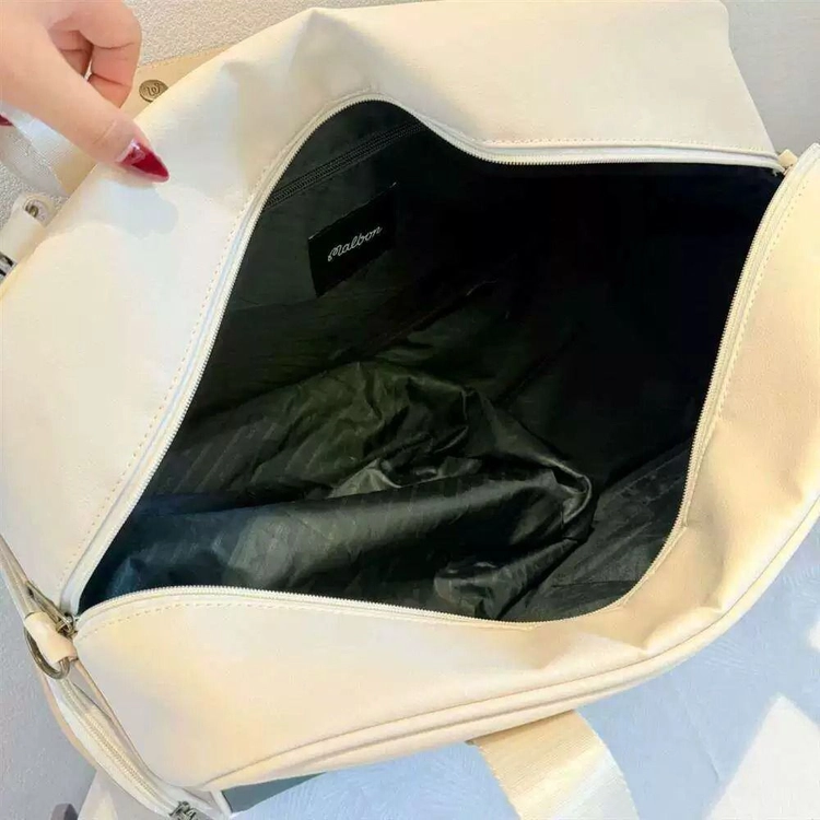 말본 컬러블록 보스턴백 골프 가방 여행 의류 이미지