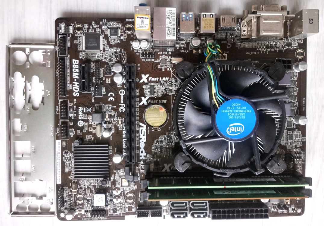 B85M-HDS ASRock메인보드+i5-4460(3.2GHz,4C,4T)CPU+12GB RAM 이미지