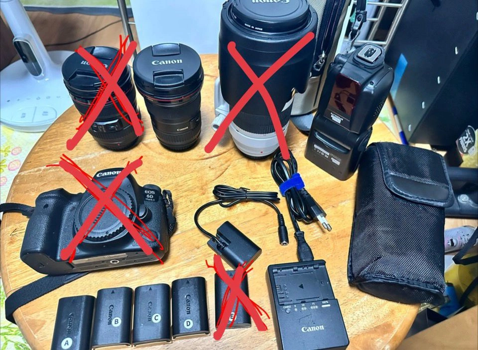 캐논 L렌즈(16-35mm) +캐논정품배터리 4개 +플래시 풀세트 이미지