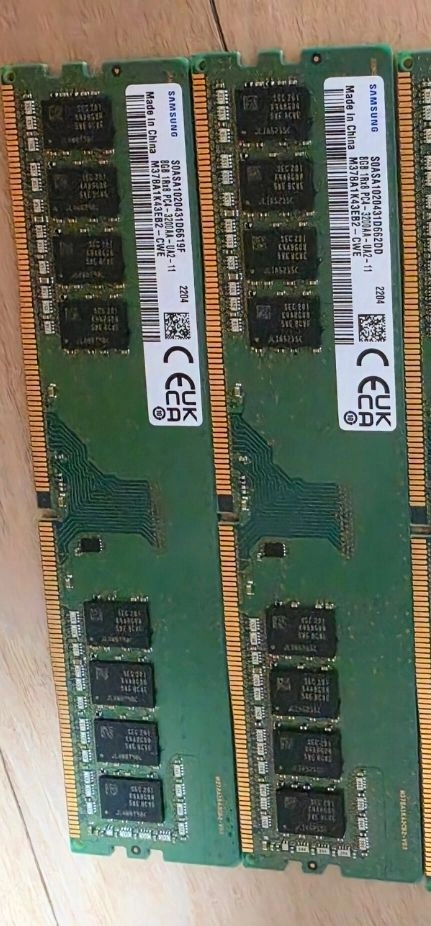 8G 2장 DDR4 삼성 3200 데스크탑 메모리 램 이미지