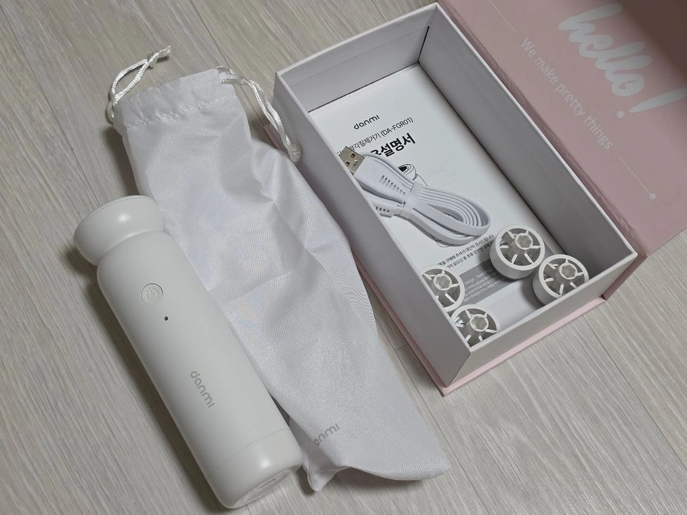 단미 무선 전동 발각질 제거기 화이트색상 이미지
