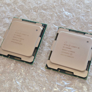 인텔 i9-10900x CPU 2개 이미지