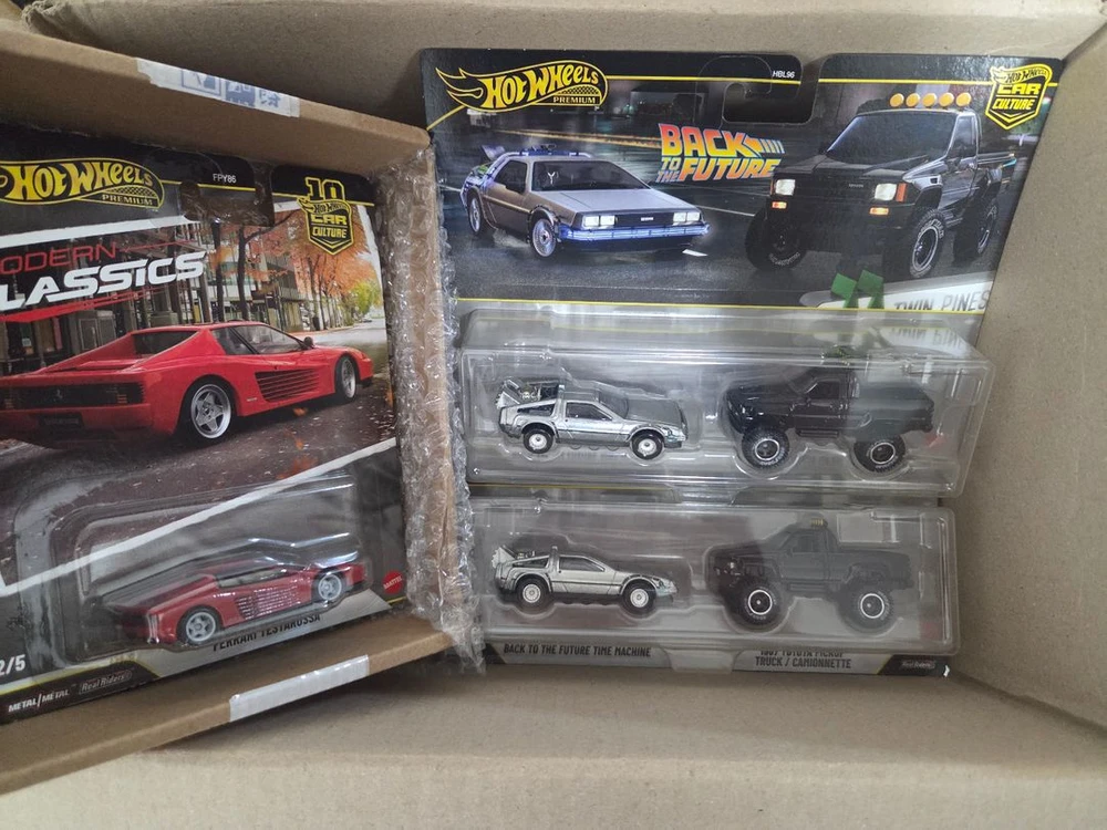 핫휠 프리미엄 모던 클래식 페라리 테스타로사 , 백투더퓨처 2팩 토요타 하이럭스 드로리안 미니카 1:64 다이캐스트 이미지