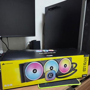 Corsair Icue Link H170I LCD AIO 풀박스 420mm 커세어 최상급 수냉쿨러 이미지