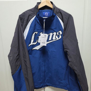 삼성 라이온즈 에잇세컨즈 아카이브 배색 래글런 집업 재킷(XL) 블루 이미지