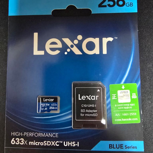 고성능 마이크로SD카드 256GB 이미지