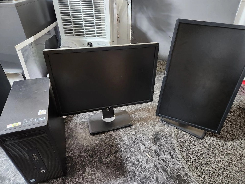 hp 6600 8g 128g사무용본체와 듀얼피봇모니터 이미지