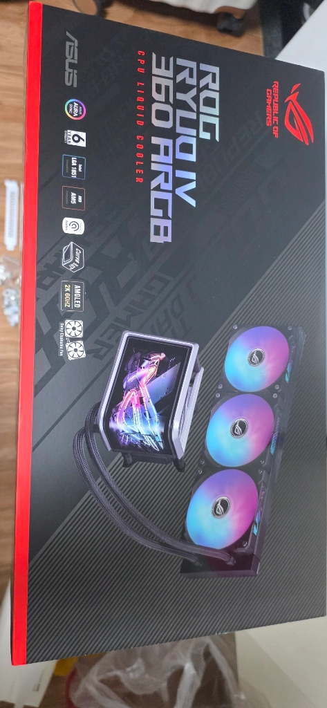 rtx 5080 아스트랄 + 류오4 수냉쿨러 이미지
