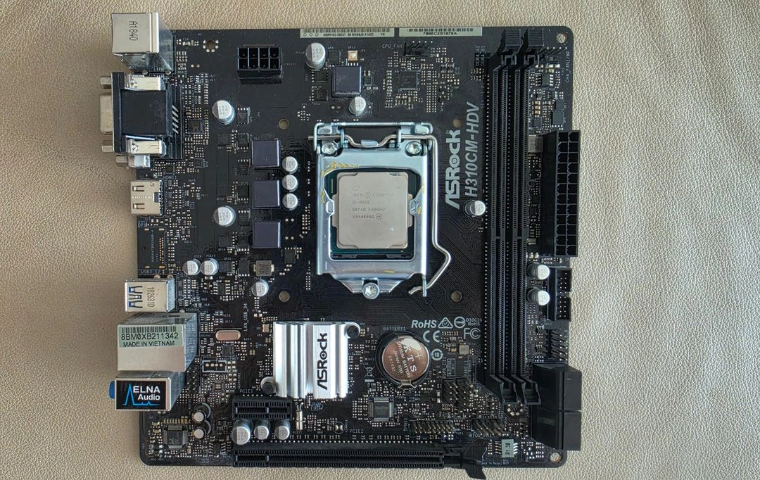 인텔 i5-9500 + 애즈락 H310CM-HDV + 정품쿨러 이미지