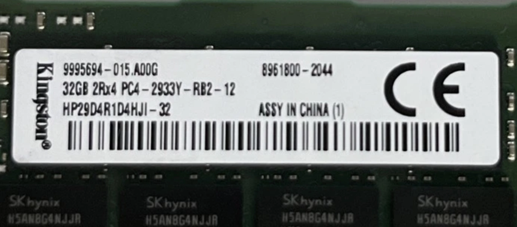 32GB PC4-2933Y-R 2Rx4 DDR4 ECC REG RDIMM 이미지