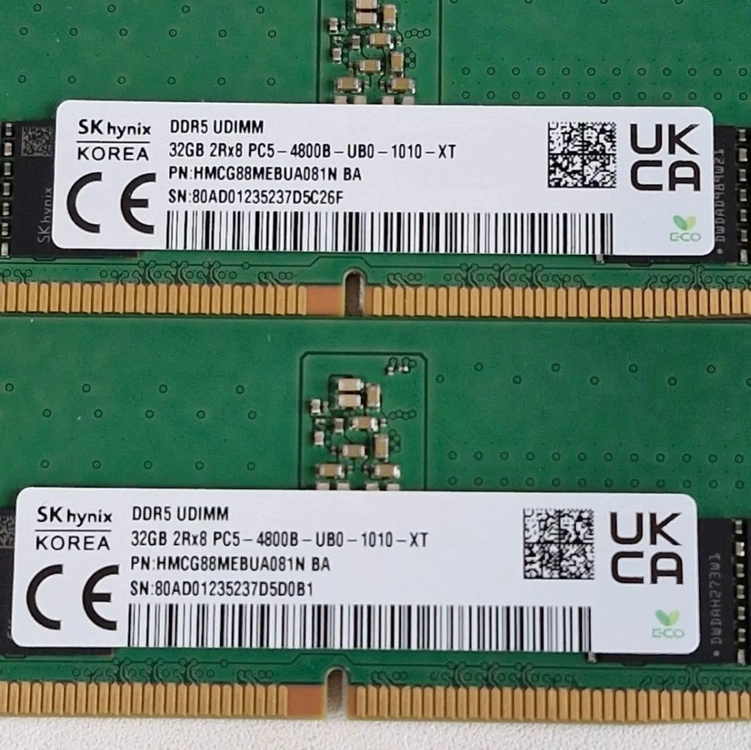 DDR5 32GB 데스크탑 램(클레브 하이닉스 마이크론) 이미지