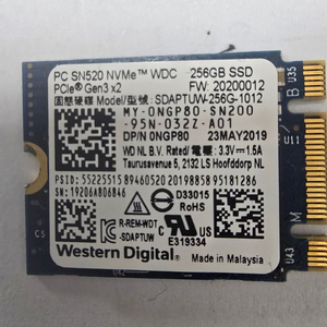 SSD 팝니다 WD SN520 256G M.2 2230 이미지