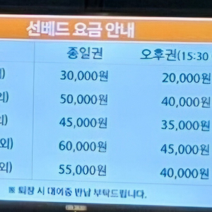 한화 거제 벨버디아콘도 썬베드 이용권 이미지
