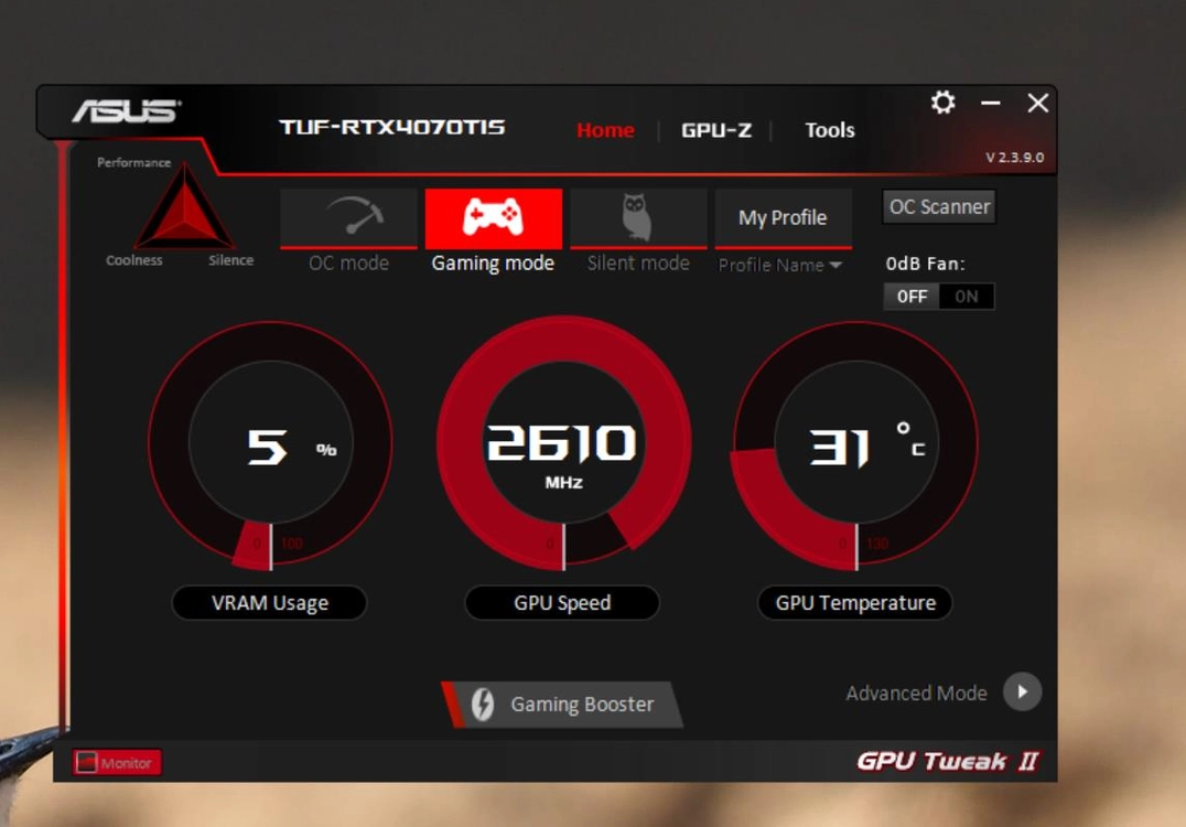 RTX4070TI SUPER 16GB ASUS TUF 게이밍 그래픽 카드 중고 판매 이미지