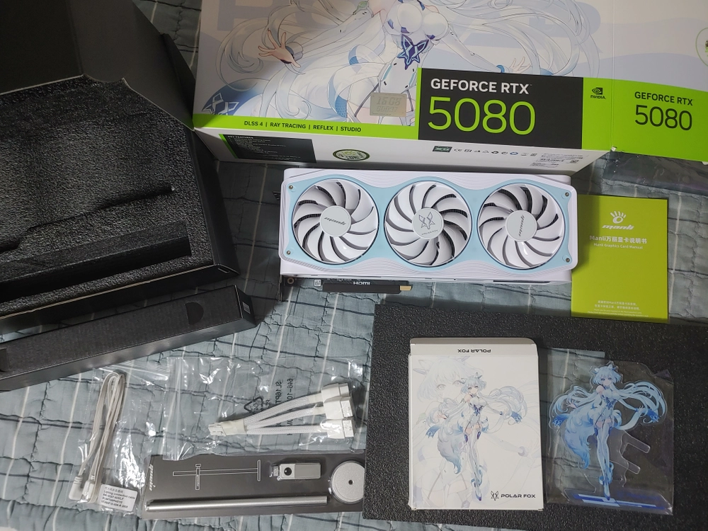 MANLI 지포스 RTX 5080 Polar Fox OC V2 D7 16GB 대원씨티에스 팝니다. 이미지