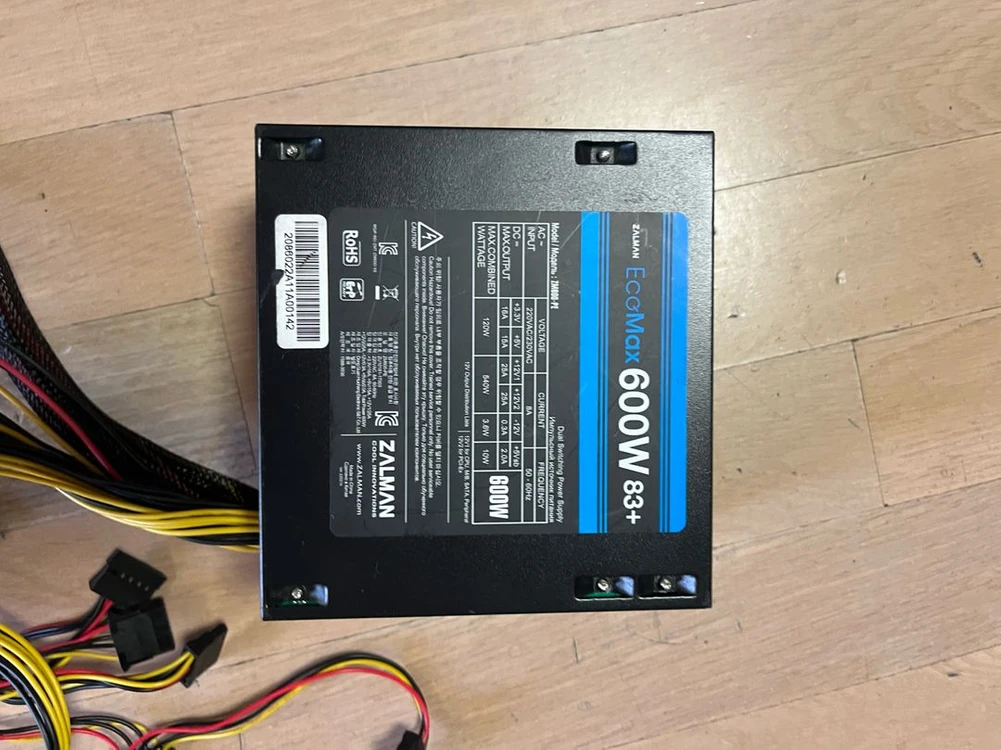 잘만 에코맥스 600W 83+ 파워서플라이 1개당 이미지