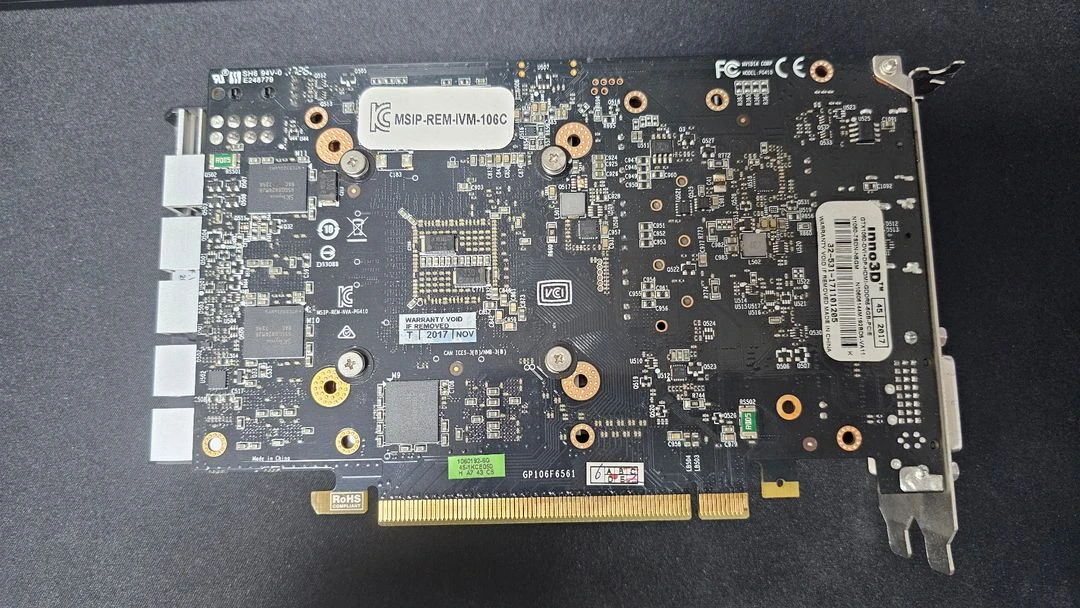 Inno3D 지포스 GTX1060 Compact D5 6GB 그래픽카드 판매합니다. 이미지
