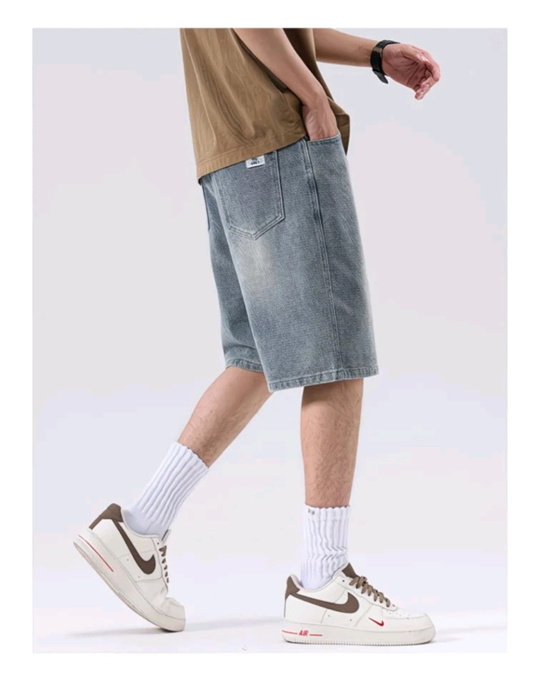 빈티지 워싱 데님 버뮤다 팬츠(새상품) 이미지