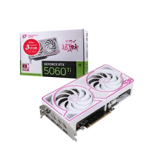 지포스 RTX 5060 Ti ULTRA DUO OC White 화이트 미개봉 팝니다. 이미지