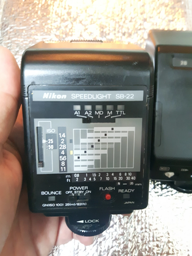 [3개일괄] 니콘 SB-22/캐논 300EZ/내셔널 PE-250S 필름카메라용 (플래쉬)스피드라이트 이미지
