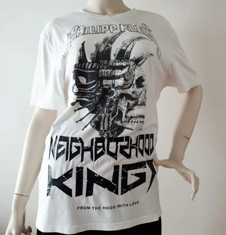 PHILIPP PLEIN Skull Graphic Tee 필립플레인 스컬 그래픽 반팔티 L 이미지
