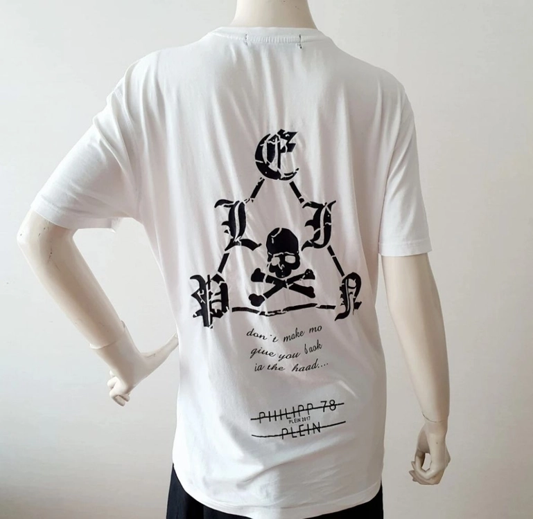 PHILIPP PLEIN Skull Graphic Tee 필립플레인 스컬 그래픽 반팔티 L 이미지